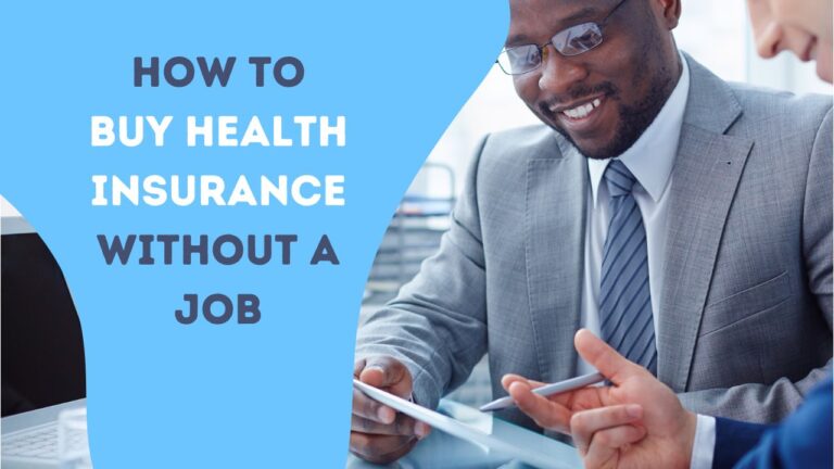 buy health insurance without a job